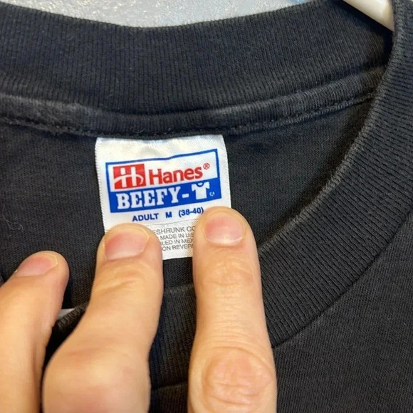 VTG garth brooks world tour international black round neck tshirt short sleeve - Picture 2 of 9